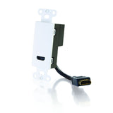 C2G 41043 HDMI Pass Through Wall Plate, White