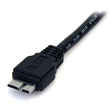 StarTech.com 0.5m (1.5ft) Black SuperSpeed USB 3.0 Cable A to Micro B - USB 3.0 Micro B Cable - 1x USB 3 A (M), 1x USB 3 Micro B (M) 50cm (USB3AUB50CMB)