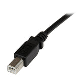 StarTech.com 3 ft Panel Mount USB Cable A to B - F/M - Panel Mount USB Port - USB A-Female to B-Male Adapter Cable 3ft - USB-A (F) Port (USBPNLAFBM3)