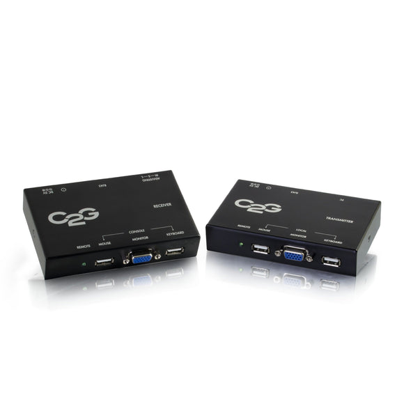 C2G 40322 VGA + USB over Cat5 KVM Extender, Black