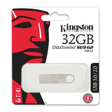 Kingston DTSE9G2/32GB Digital 32GB Data Traveler SE9 G2 USB 3.0 Flash Drive, Silver