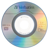 Verbatim 2.6GB 2.4X Mini Double Layer Recordable Disc DVD+R DL, 3-Disc Jewel Case 95313