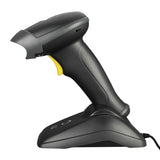 NuScan 2500TB - Commercial Wireless 2D Barcode Scanner with Charging Cradle, Antimicrobial, CCD Sensor, with USB for POS