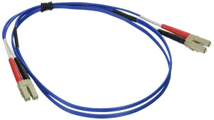 C2G 37365 OM2 Fiber Optic Cable - LC-LC 50/125 Duplex Multimode Fiber Cable, Blue (3.3 Feet, 1 Meter)