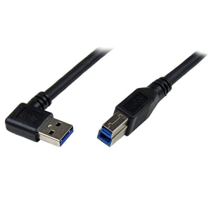 StarTech.com 1m SuperSpeed USB 3. Cable Right Angle A to B 3 ft USB 3 Cable Right Angle USB 3. A (M) to USB 3. B (M)