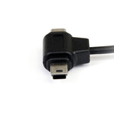 StarTech.com USBHAUBMB3 3 Feet USB to Micro USB and Mini USB Combo Cable - A to B