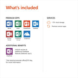 Microsoft Office 365 Personal 1 Year | PC or Mac Key Card (Packaging May Vary)