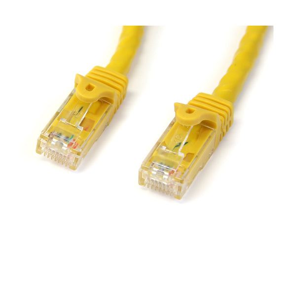 StarTech.com Cat6 Ethernet Cable - 100 ft - Yellow - Patch Cable - Snagless Cat5 Cable - Long Network Cable - Ethernet Cord - Cat 6 Cable - 100ft