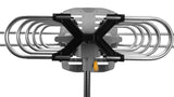 Ematic EDT312ANT HD 1080p Motorized Rotating Outdoor Amplified TV Antenna UHF/VHF/FM with 150 Mile Range