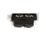 StarTech.com ESATAPLT2LPM 2-Port Low Profile SATA to eSATA Plate Adapter, F/M