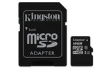 Kingston SDCS/16GBCR microSDHC Class 10 Flash Memory Card