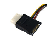 StarTech.com SATA to LP4 with 2x SATA Power Splitter Cable - Power splitter - SATA power (M) to 4 pin internal power, SATA power (F) - 6 in - PYOLP42SATA