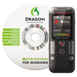 Philips DVT2700 Digital Voice Tracer with Speech Recognition Software Voice Recorder