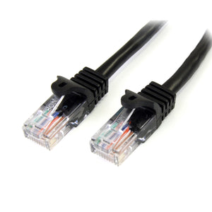 StarTech.com Cat5e Patch Cable with Snagless RJ45 Connectors - 10 ft - M/M - Black (45PATCH10BK)