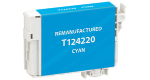 Generic Remanufactured Ink Cartridge Replacement for Epson T124220 (Cyan)