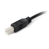 StarTech.com 9 m / 30 ft Active USB A to B Cable - M/M - Black USB 2.0 A to B Cord - Printer Cable - Extension USB Cable (USB2HAB30AC)