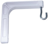 No. 6 Wall Bracket White 6IN for Manual Screen Up To 75LB