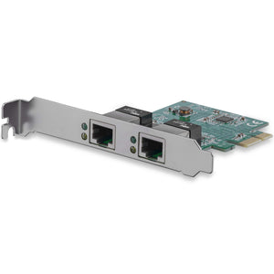 StarTech.com Dual Port Gigabit PCI Express Server Network Adapter Card - 1 Gbps PCIe NIC - Dual Port Server Adapter - 2 Port Ethernet Card (ST1000SPEXD4)