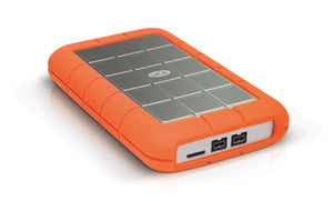 SEAGATE LaCie Rugged Triple USB 3.0/Firewire 800 2TB Portable Hard Drive , Aluminium/Orange