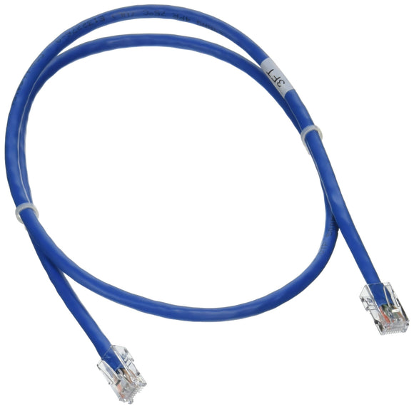 C2G 04087 Cat6 Cable - Non-Booted Unshielded Ethernet Network Patch Cable, Blue (3 Feet, 0.91 Meters)