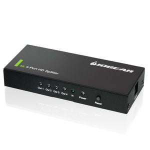 IOGEAR 4K Ultra HD 4-Port Splitter with HDMI - GHSP8424