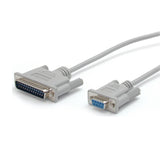 StarTech.com 6 ft DB25 to DB9 Serial Modem Cable - M/F - Serial cable - DB-9 (F) to DB-25 (M) - 6 ft - MC6MF