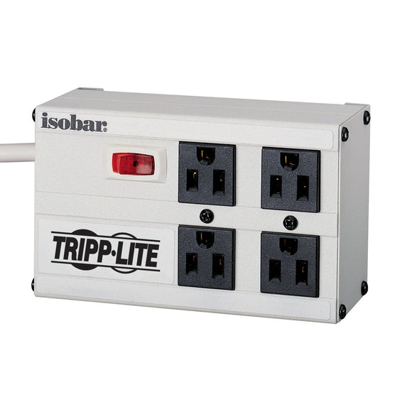 Tripp Lite ISOBAR4 Isobar Surge Protector Metal 4 Outlet 6 Feet Cord 3330 Joules