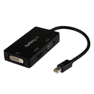 StarTech.com MDP2VGDVHD Mini DisplayPort Adapter - 3-in-1 - 1080p - Monitor Adapter - Mini DP to HDMI/VGA/DVI Adapter Hub