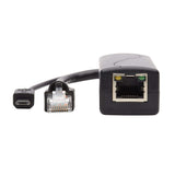 TRIPP LITE NPOE-SPL-G-5VMU Tripp Lite PoE to USB Micro-B and RJ45 Active Splitter - 802.af, 48V to 5V 1A, Up to 328 ft. (100 m),