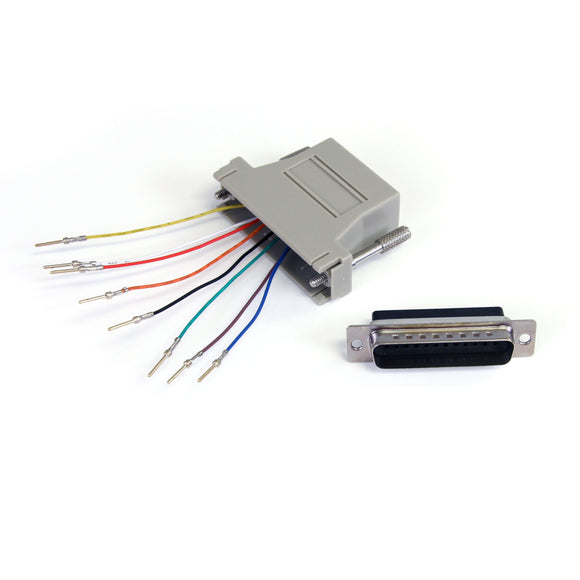 StarTech.com DB25 to RJ45 Modular Adapter - M/F - Serial adapter - DB-25 (M) to RJ-45 (F) - GC258MF