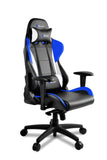 AROZZI Verona Pro V2 Premium Racing Style Gaming Chair with High Backrest, Recliner, Swivel, Tilt, Rocker & Seat Height Adjustment, Lumbar & Headrest Pillows Included, Blue-PC/Mac/Linux