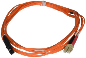 C2G 33183 OM1 Fiber Optic Cable - MTRJ-LC 62.5/1125 Duplex Multimode PVC Fiber Cable, Orange (9.8 Feet, 3 Meters)