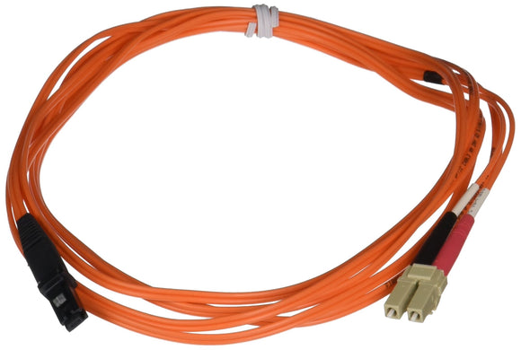 C2G 33183 OM1 Fiber Optic Cable - MTRJ-LC 62.5/1125 Duplex Multimode PVC Fiber Cable, Orange (9.8 Feet, 3 Meters)