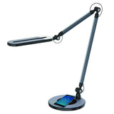 Royal Sovereign RDL-150Qi Swing Arm Led Desk Lamp with Wireless Charging Black & Brushed Aluminum