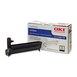 OkiData 43381717 Image Drum Cartridge for 6100 Series, 20000 Page Yield, Yellow