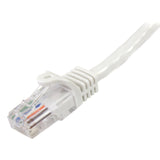 StarTech.com Cat5e Ethernet Cable - 7 ft - White- Patch Cable - Snagless Cat5e Cable - Short Network Cable - Ethernet Cord - Cat 5e Cable - 7ft (45PATCH7WH)