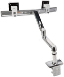 Ergotron LX Desk Mount Dual Direct Arm in Polished Aluminum 45-489-026