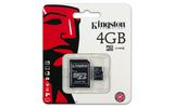 Kingston 4 GB microSDHC Class 4 Flash Memory Card SDC4/4GB