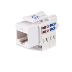 Startech.Com C6Key110Wh Cat6 Rj45 Keystone Jack 110 Type (White)