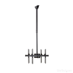 Ceiling TV Mount - Back-to-Back - Dual Screen Mount - for 32" to 75" Displays - 3.5' to 5' Pole - Full Motion - Steel