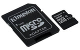 Kingston SDCS/16GBCR microSDHC Class 10 Flash Memory Card