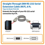 Tripp Lite P520-006 6 Feet CGA/EGA Monitor/Mouse Extension Cable DB9M/F