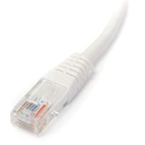 StarTech.com M45PATCH3WH White Molded RJ45 UTP Cat 5e Patch Cable, 3-Feet