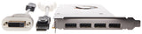 Sapphire 100-505737 AMD FirePro W5100 4GB GDDR5 Quad DP PCI-Express Graphics Card