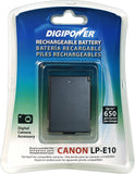 Digipower BP-LPE10 Canon Lp-e10 Li-ion Replacement Battery (Black)