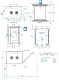 Tripp Lite SRW12U 12U Wall Mount Rack Enclosure Server Cabinet Door/Sides