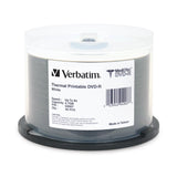 Verbatim MediDisc DVD-R 4.7GB 8X White Thermal Printable 50 Disc Spindle  94907