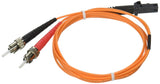 C2G 33136 OM1 Fiber Optic Cable - MTRJ-ST 62.5/125 Duplex Multimode PVC Fiber Cable, Orange (3.3 Feet, 1 Meter)