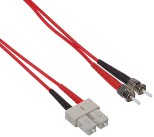 2m St/Sc Duplex 50/125 Multimode Fiber Patch Cable - St-Multimode - Male - Sc Mu