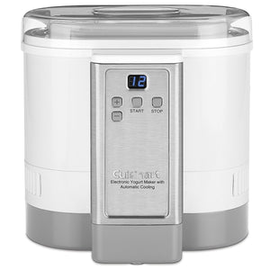 CYM-100C Cuisinart Electronic Yogurt Maker with Automatic Cooling, White